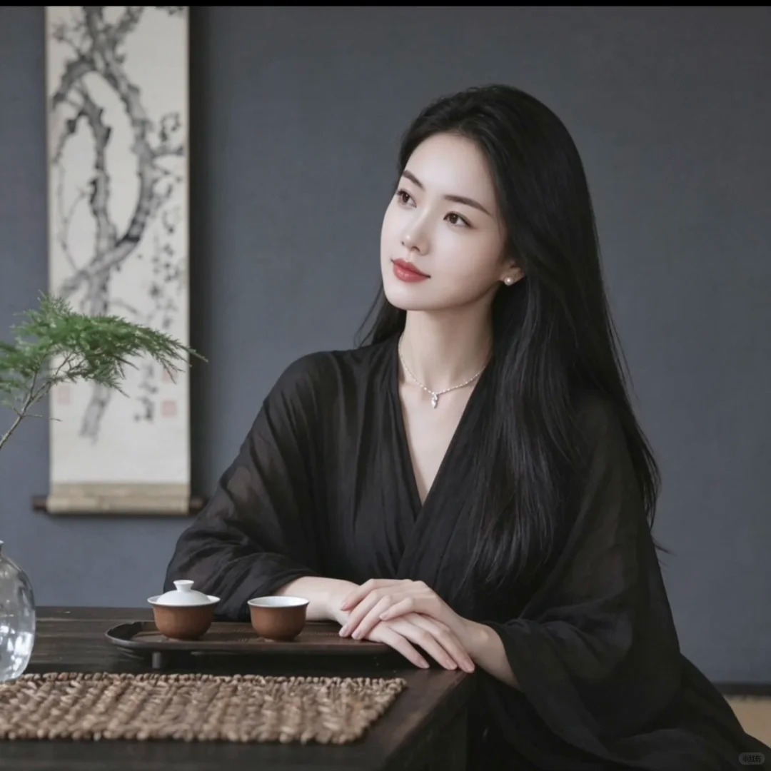 穿深色上衣的女性坐在窗边