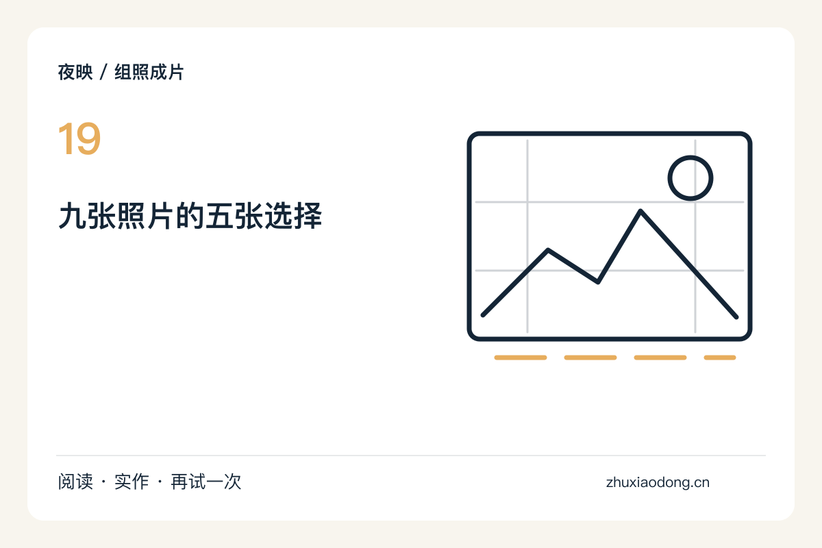 九张夜景减到五张，先删掉作用重复的画面主题图解